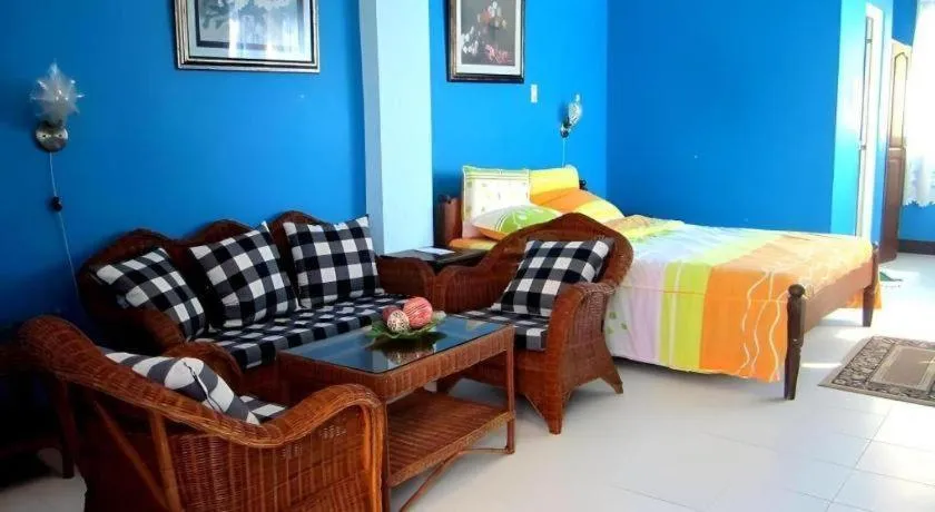 Bed in Tamaraw Beach Resort