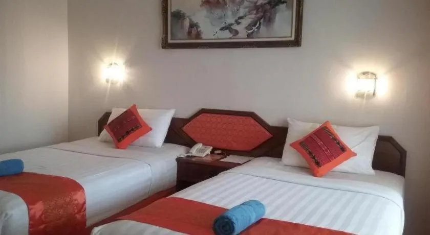 Bed in Parapat View Hotel