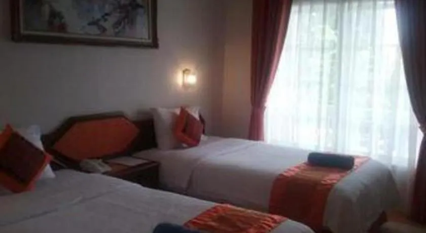 Bed in Parapat View Hotel