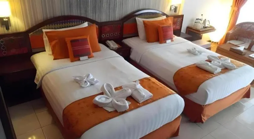 Bed in Parapat View Hotel