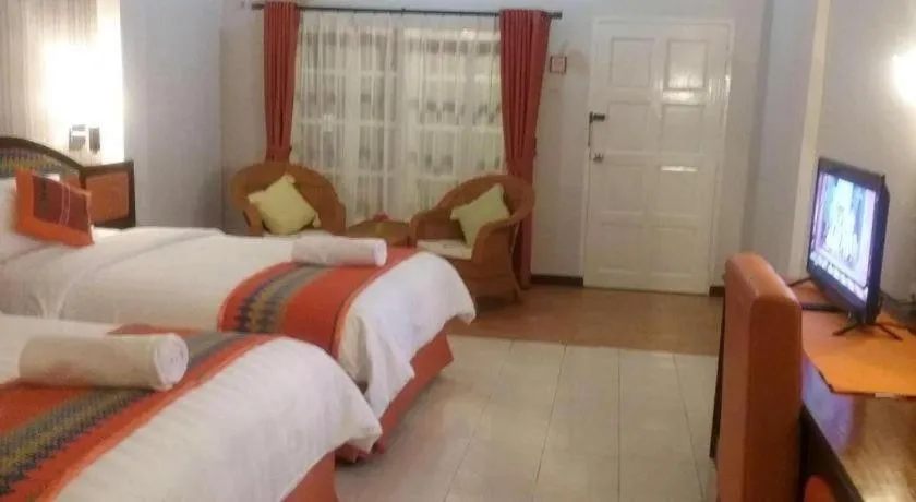 Bed in Parapat View Hotel