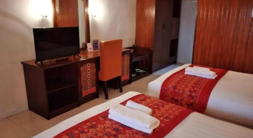Bed in Parapat View Hotel