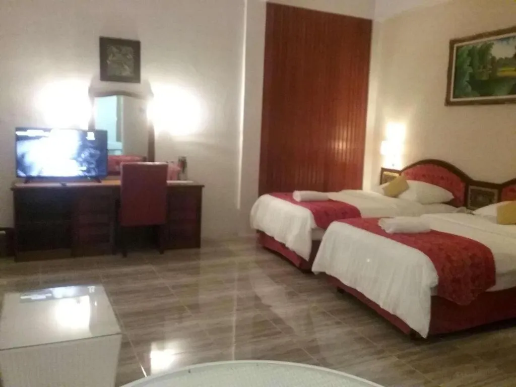 Bed in Parapat View Hotel