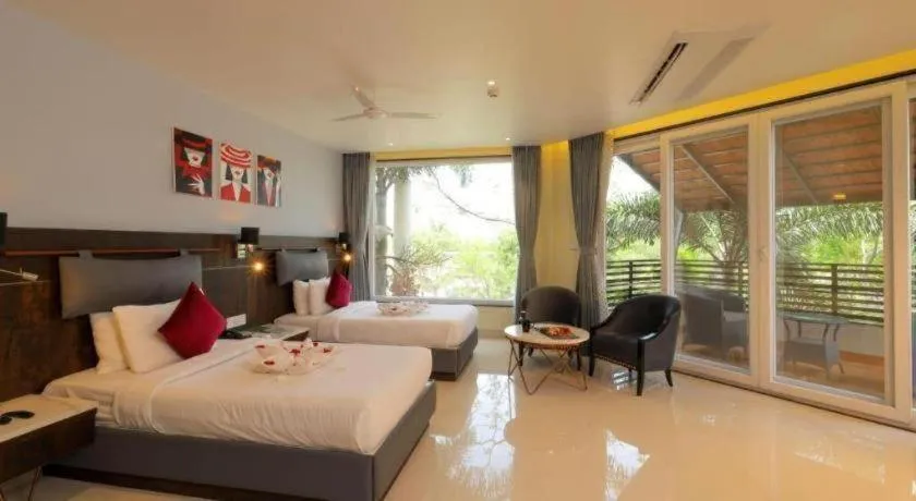 Bed in Pragati Green Meadows and Resort