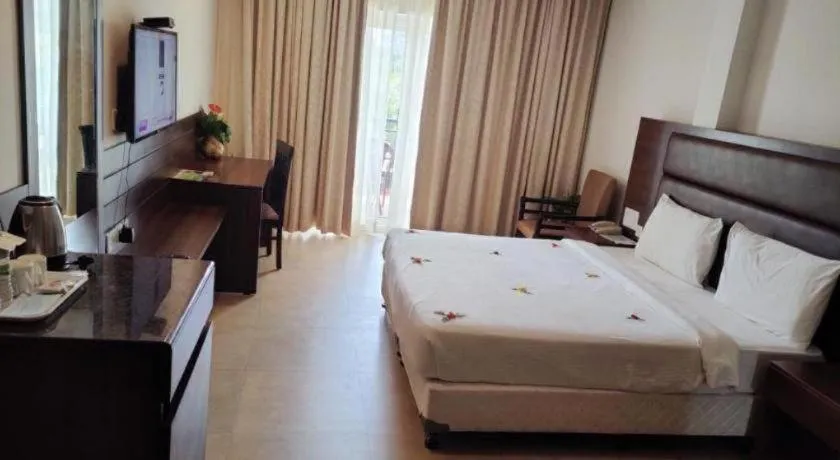 Bed in Pragati Green Meadows and Resort