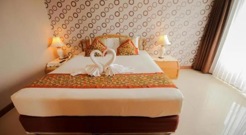Bed in Haad Kaew Resort Songkhla