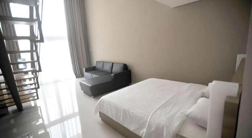 Bed in Laut Biru Resort Hotel