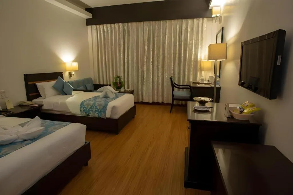 Bed in Hotel Kanha Shyam