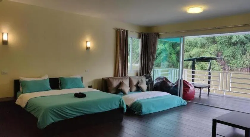 Bed in The Green House Kanchanaburi