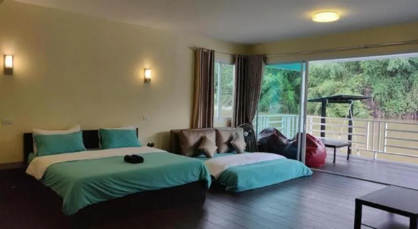 Bed in The Green House Kanchanaburi