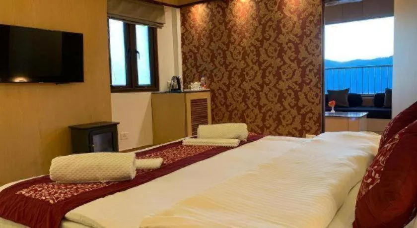 Bed in Hotel Tashi Delek