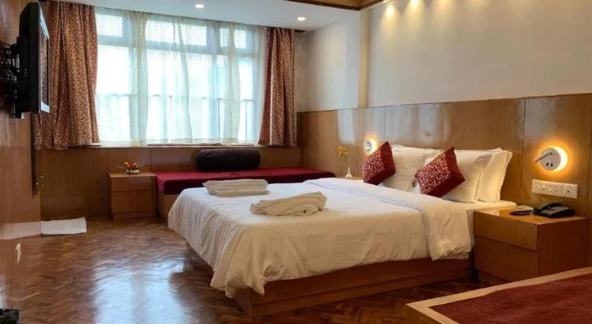 Bed in Hotel Tashi Delek