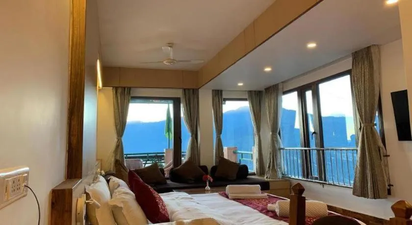 Bed in Hotel Tashi Delek