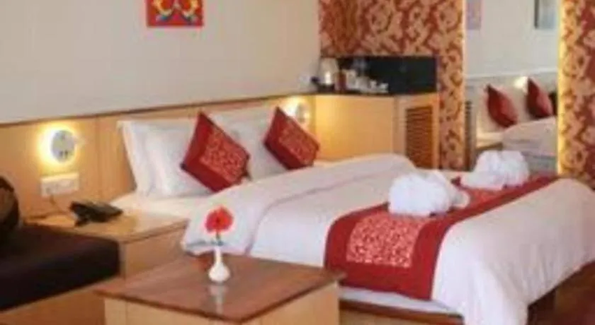 Bed in Hotel Tashi Delek