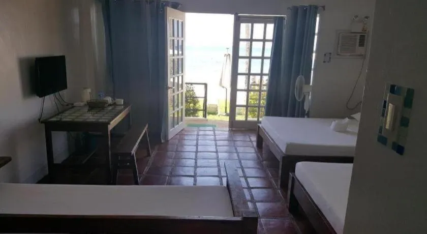 Bed in Blue Ocean Bohol Beachfront