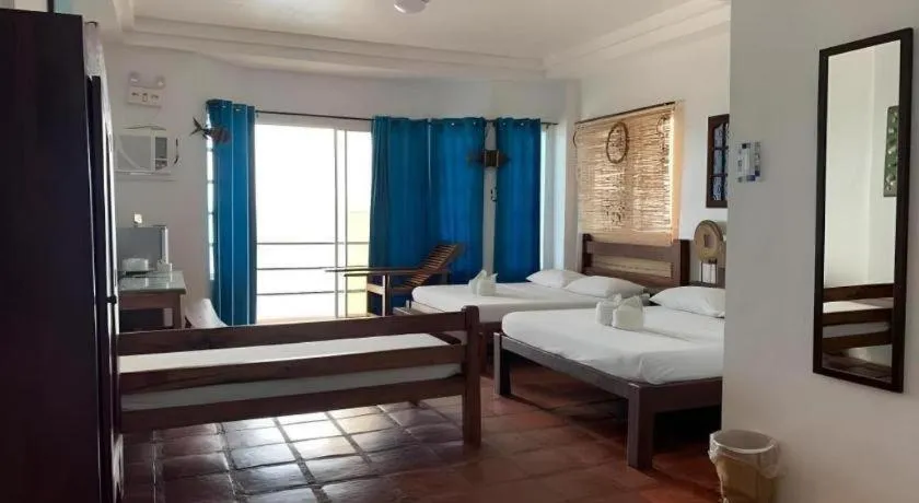 Bed in Blue Ocean Bohol Beachfront