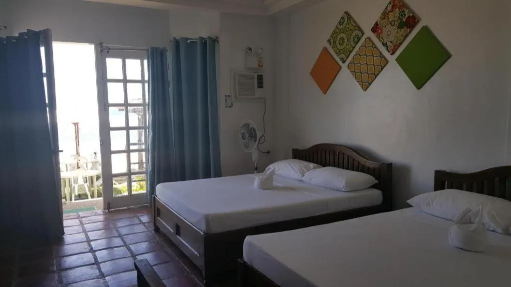 Bed in Blue Ocean Bohol Beachfront