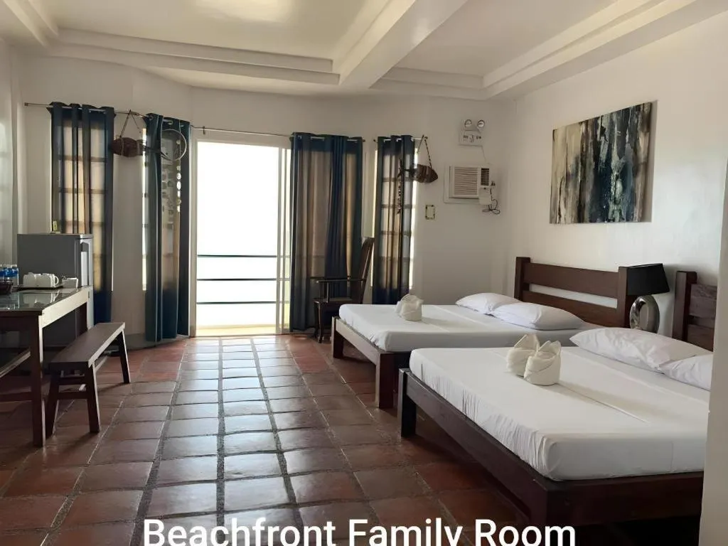 Bed in Blue Ocean Bohol Beachfront