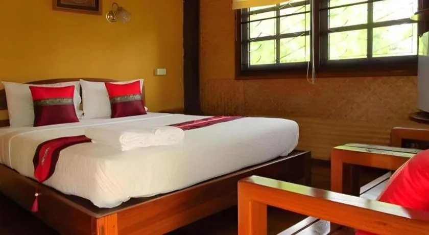 Bed in Huentai Resort