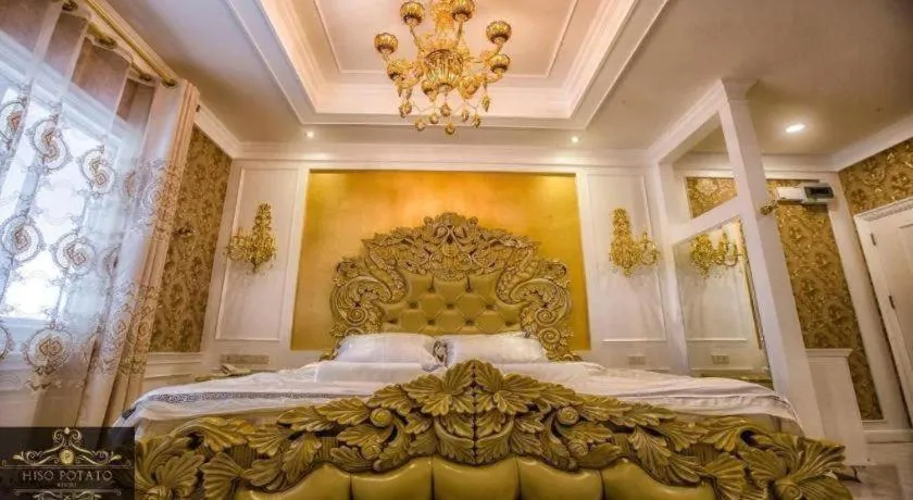 Bed in Hiso Potato Resort