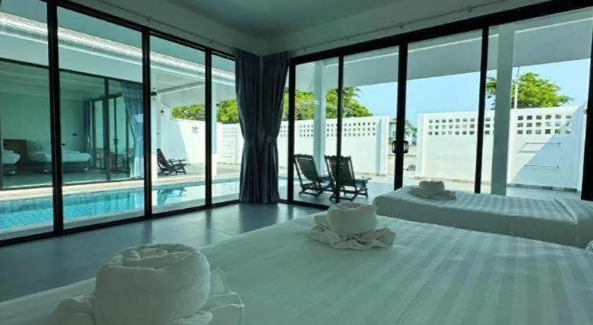 Bed in Chaolao Sea Breeze Resort