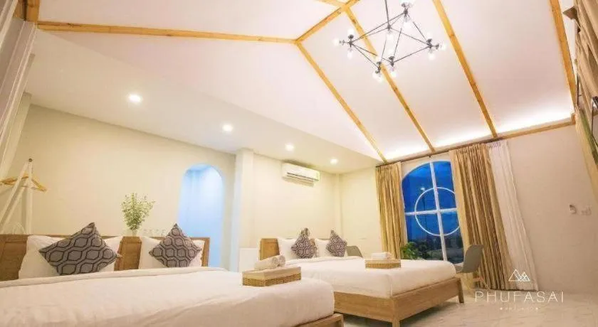 Bed in Phufahsai Resort