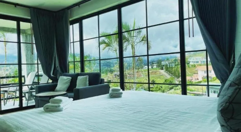 Bed in Phufahsai Resort