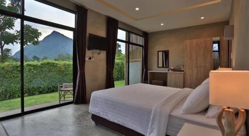 Bed in Curve360 Hotel Khao Yai