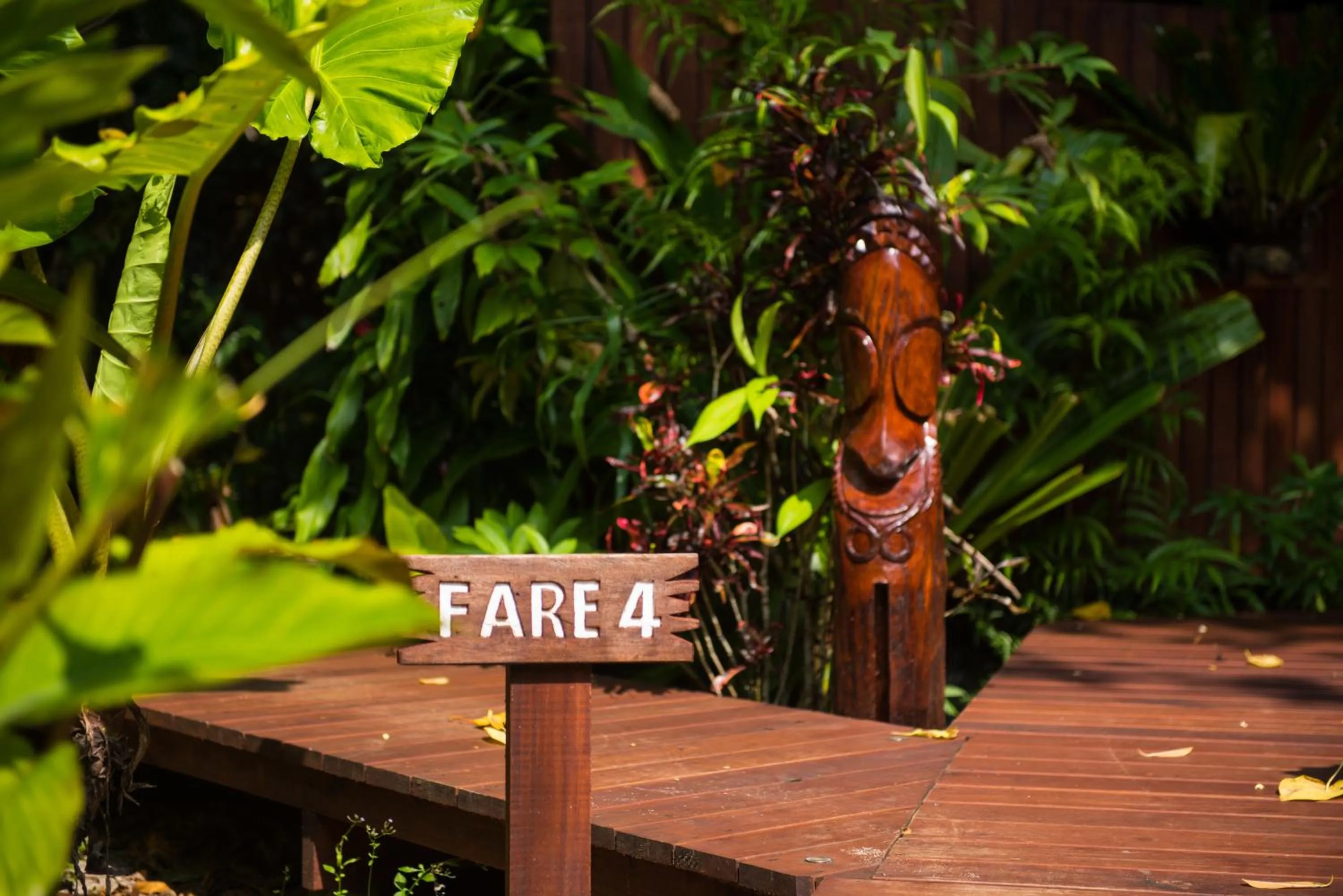 Garden view in Barrier Beach Resort