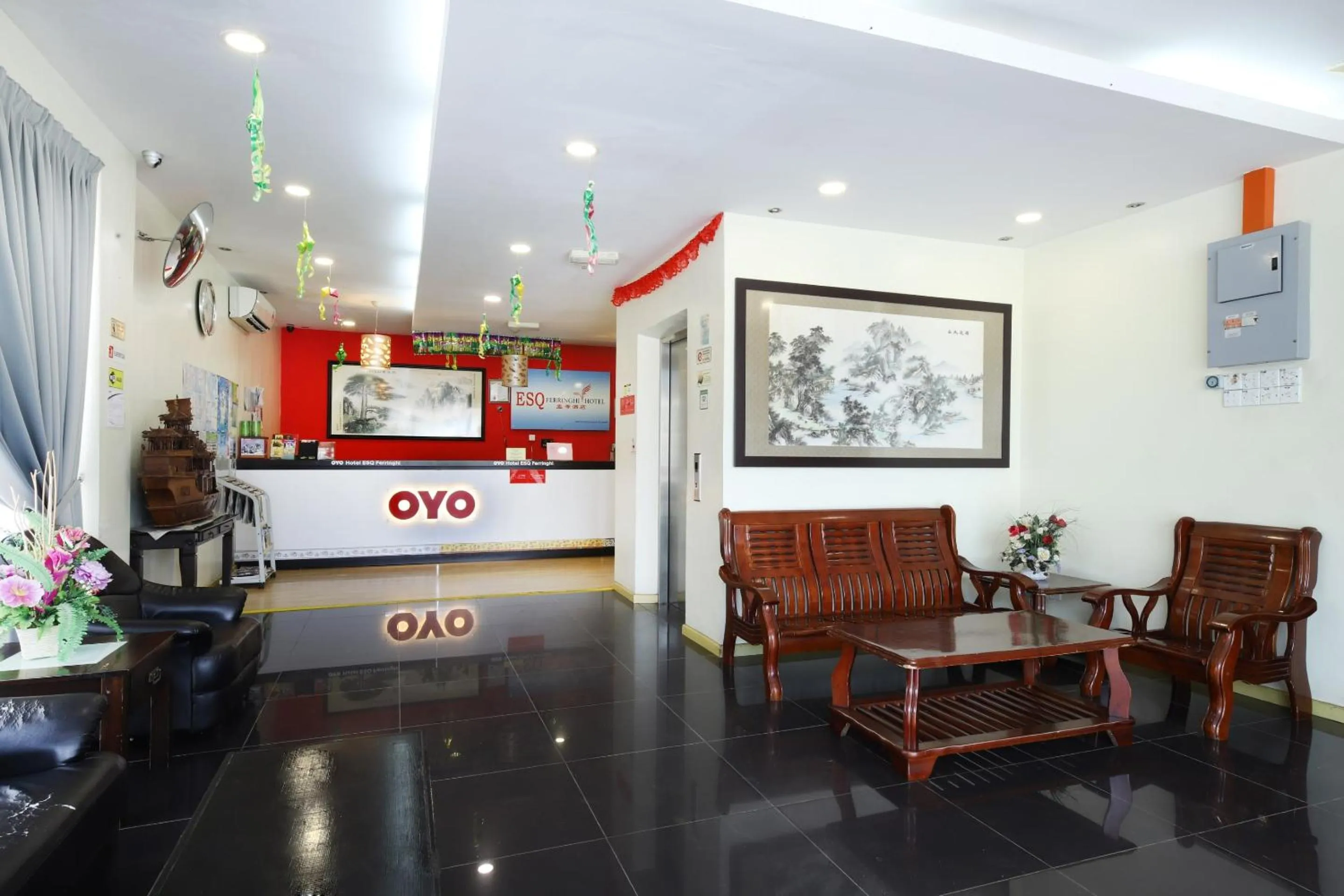 Lobby or reception in Collection O Batu Ferringhi Beach formerly ESQ Ferringhi