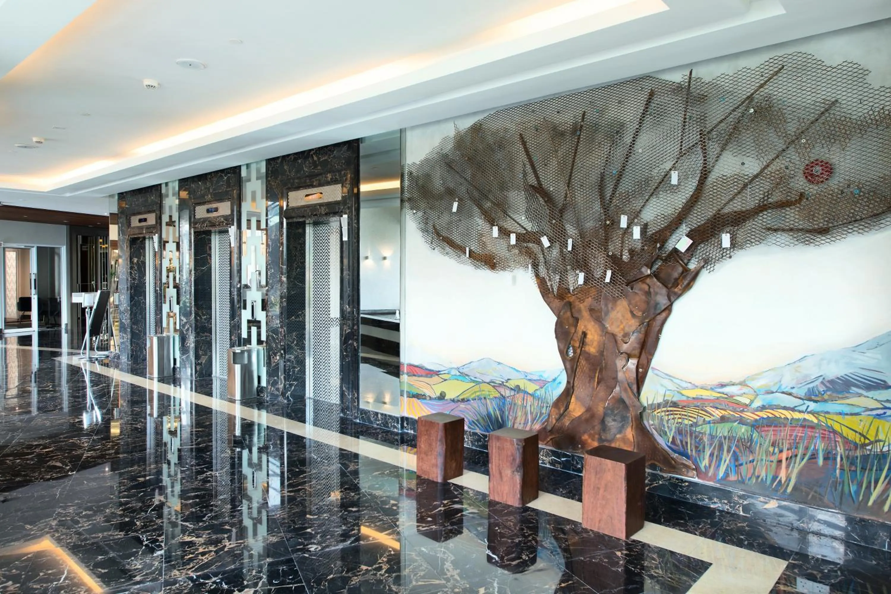 Decorative detail in Olive Tree Hotel Penang