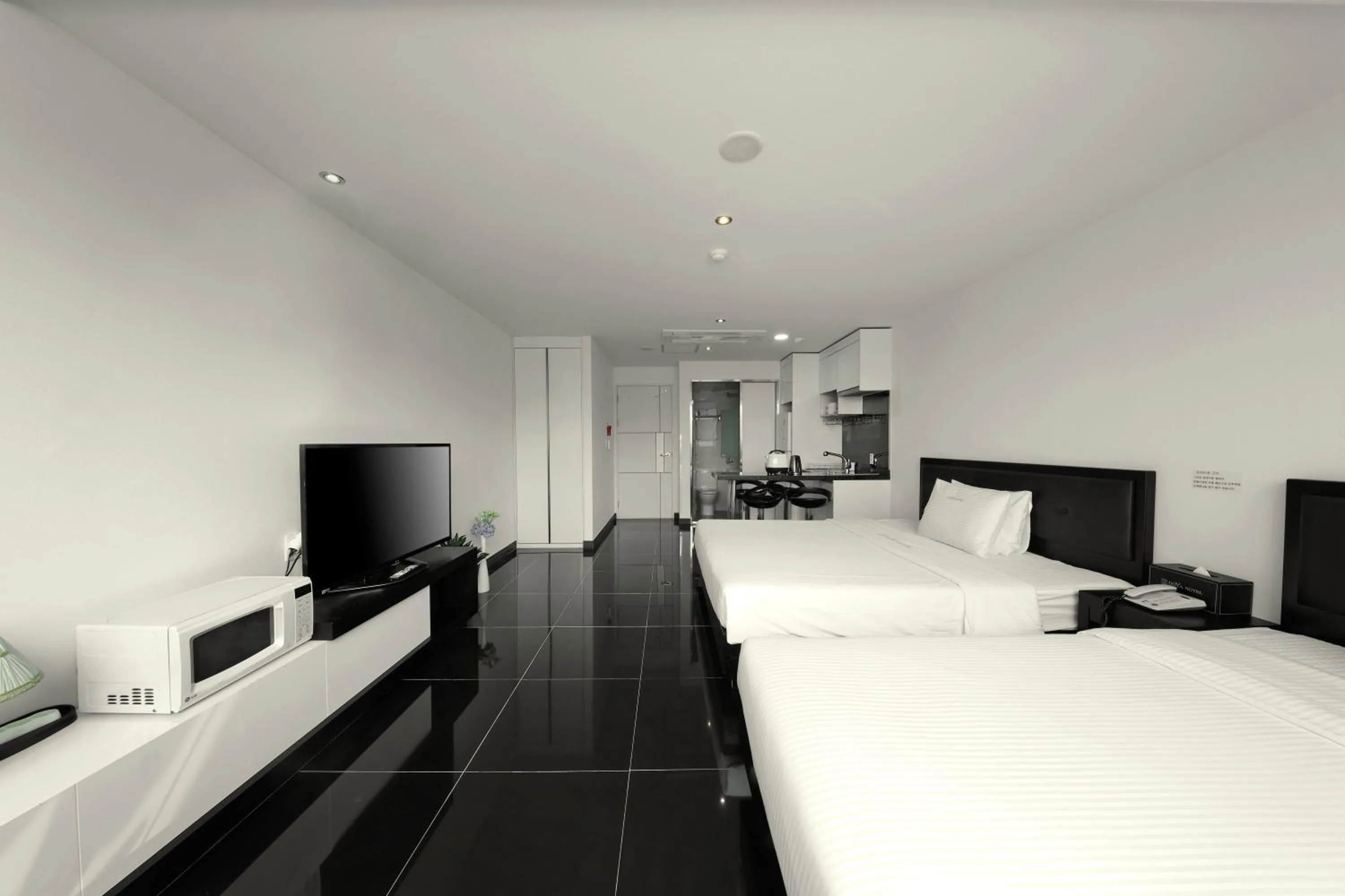 Bed in Doya Hotel Geoje