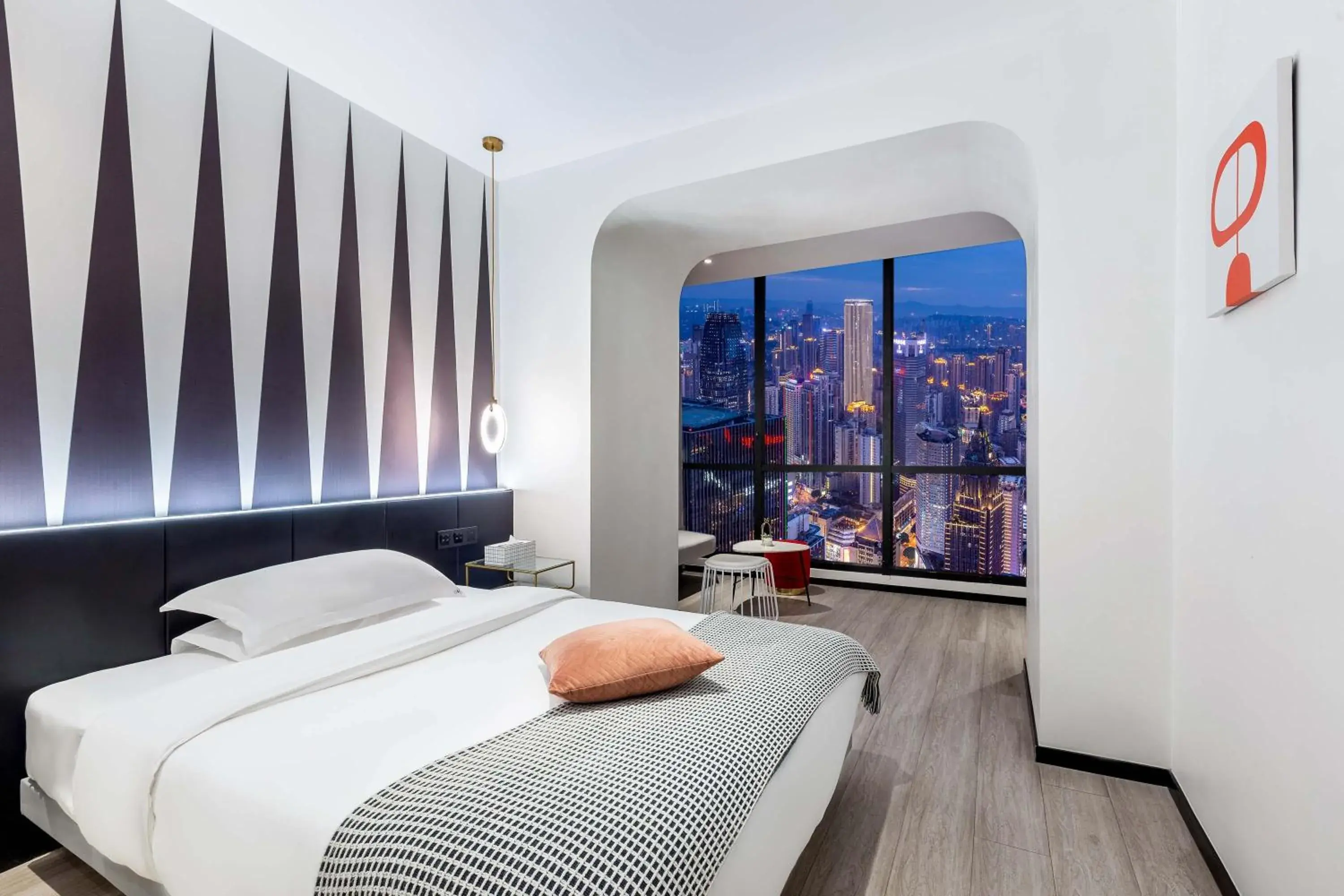 Twin Room with View in Nanqing Yidao River View Hotel -Chongqing Jiefangbei Twin Room with View in Nanqing Yidao River View Hotel -Chongqing Jiefangbei