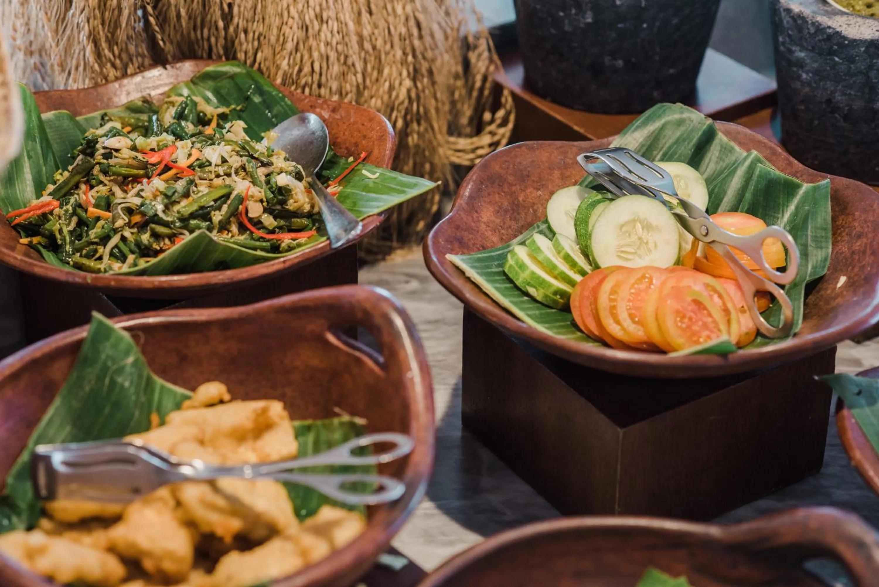 Buffet breakfast in Hotel Santika Seminyak