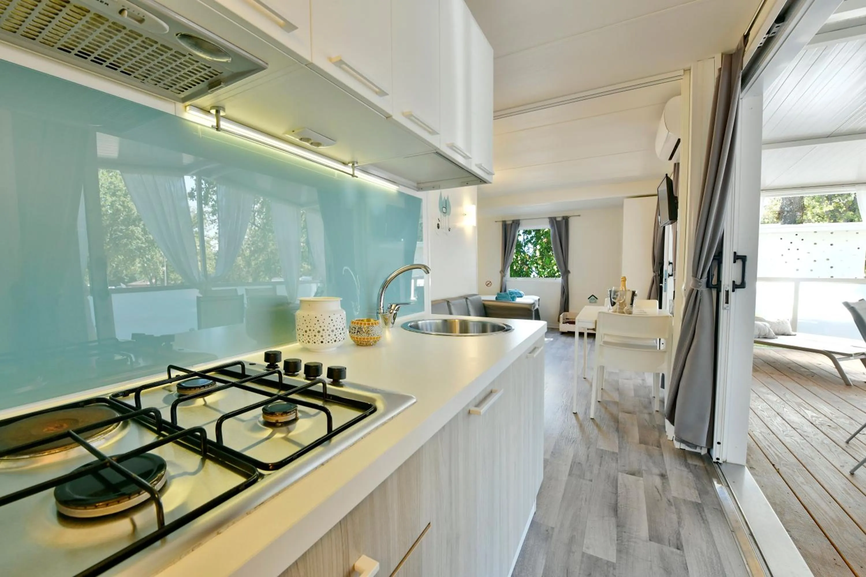 Kitchen or kitchenette in Polidor Camping Resort