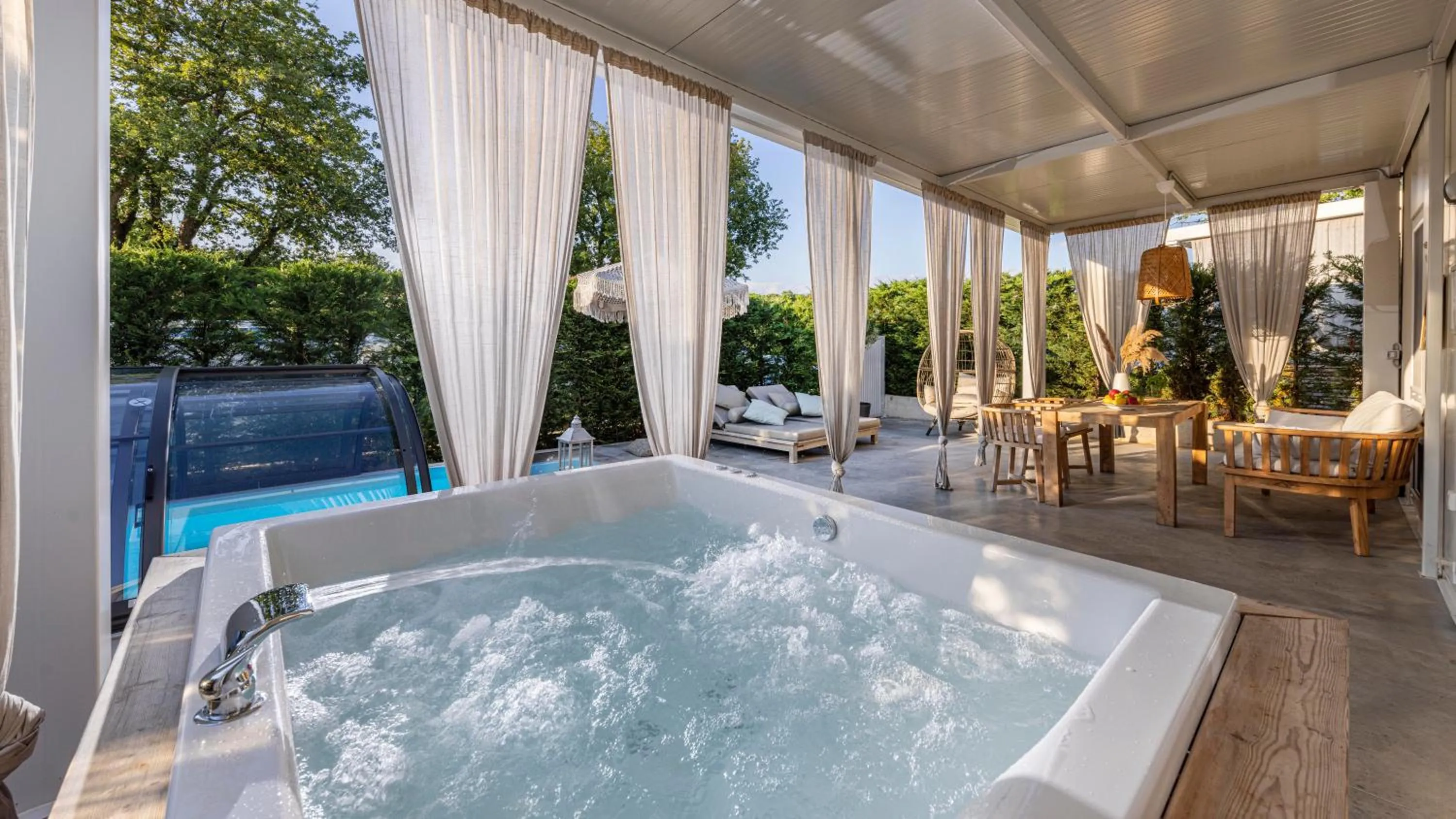 Hot Tub in Polidor Camping Resort