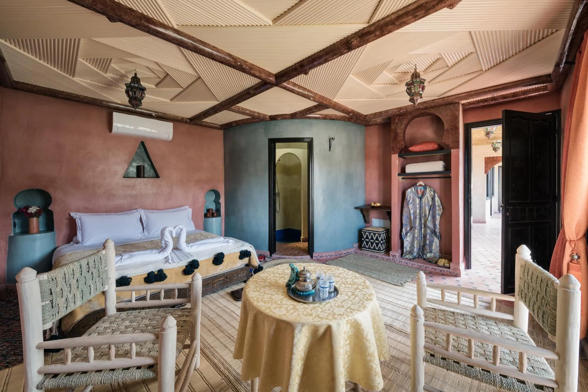 Bed in Ouirgane Ecolodge