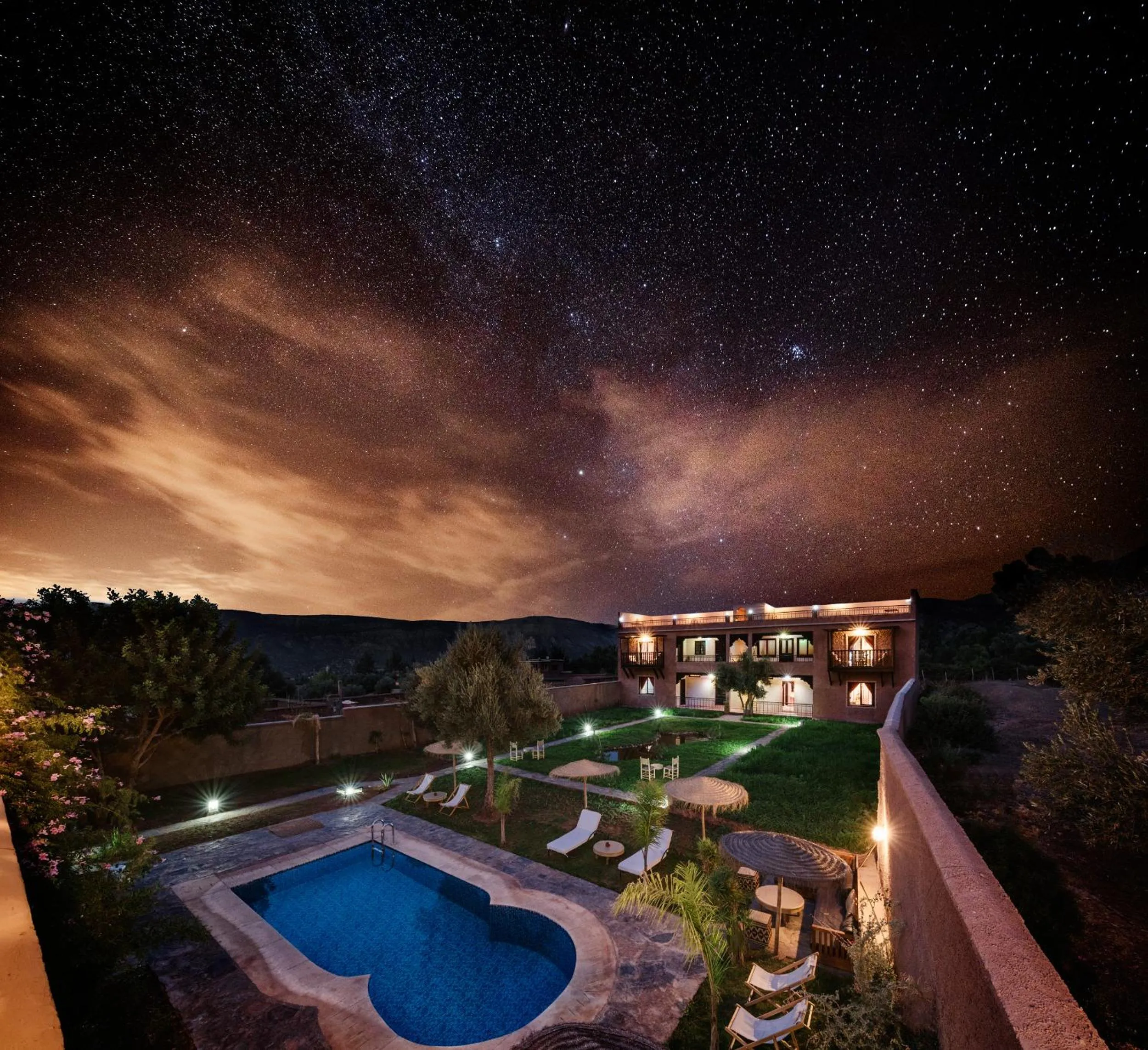 Garden view in Ouirgane Ecolodge