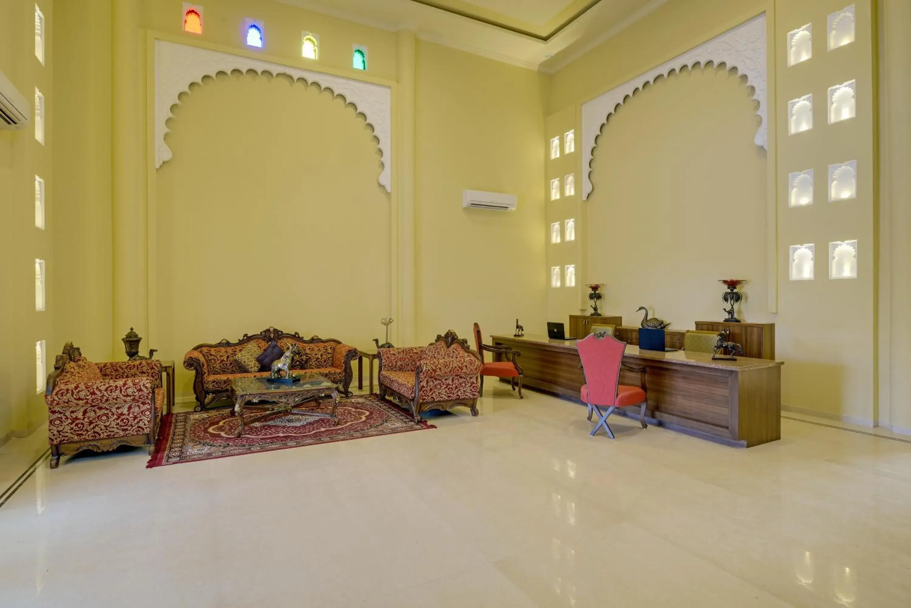 Lobby or reception in jüSTa Brij Bhoomi Resort, Nathdwara Lobby or reception in jüSTa Brij Bhoomi Resort, Nathdwara