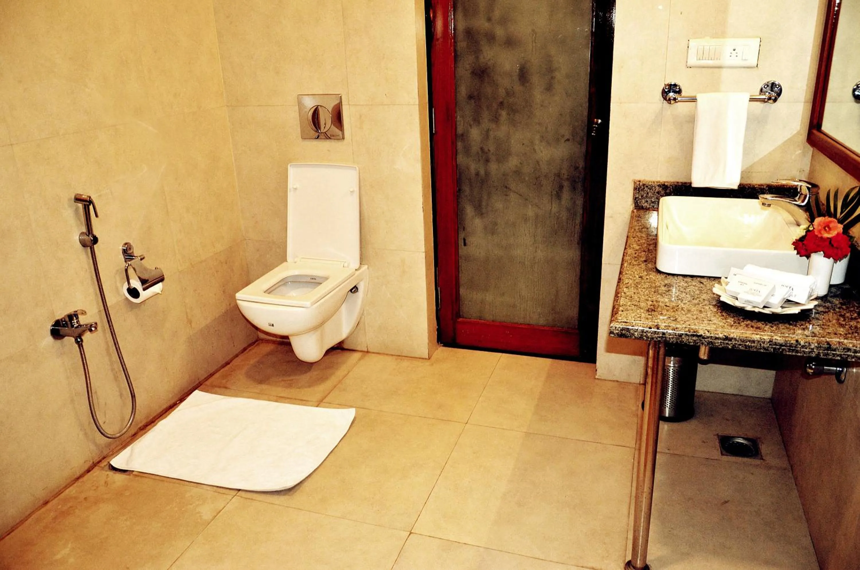 Bathroom in jüSTa Brij Bhoomi Resort, Nathdwara