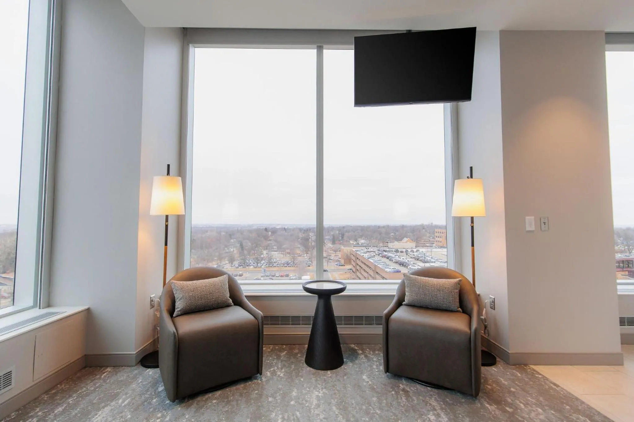 Seating area in Highpoint Hotel