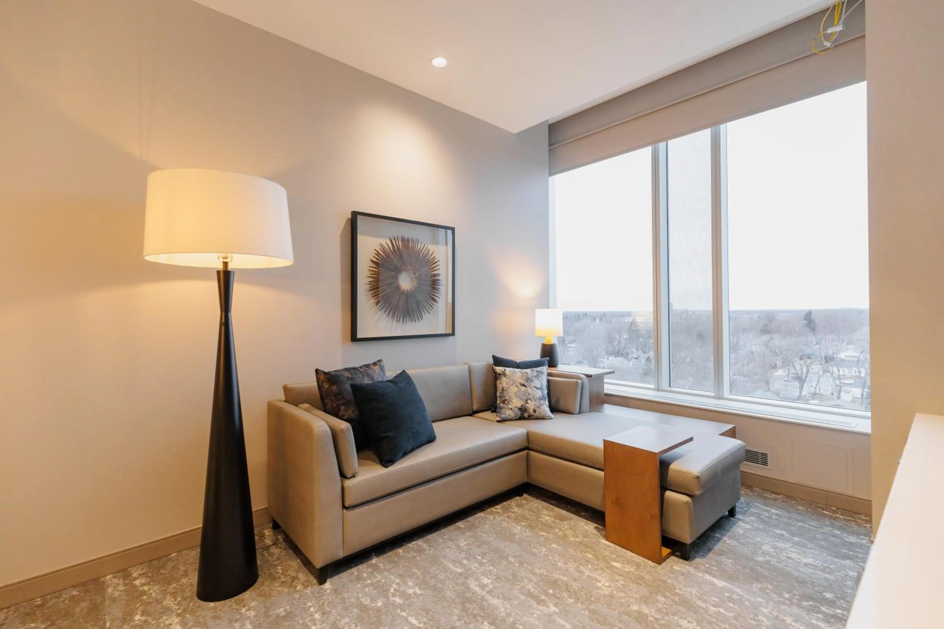 Seating area in Highpoint Hotel