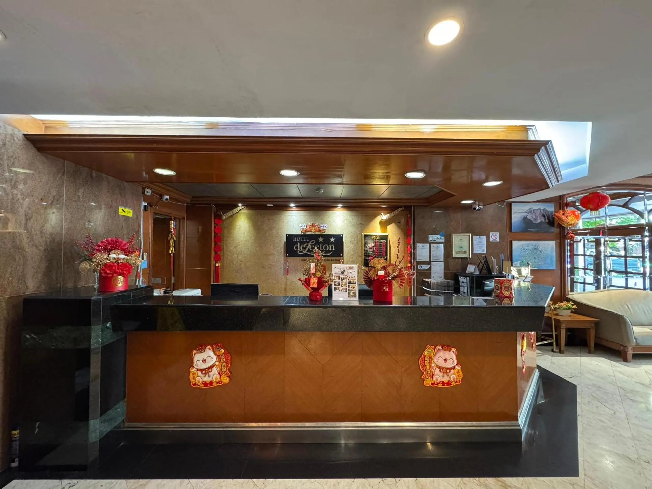 Lobby or reception in Hotel Deleeton