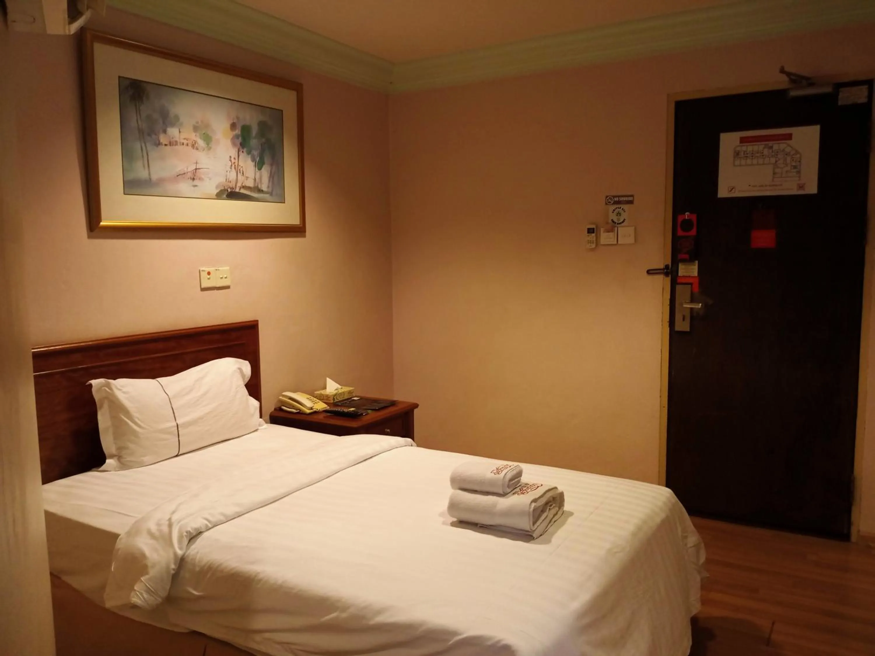 Bed in Hotel Deleeton