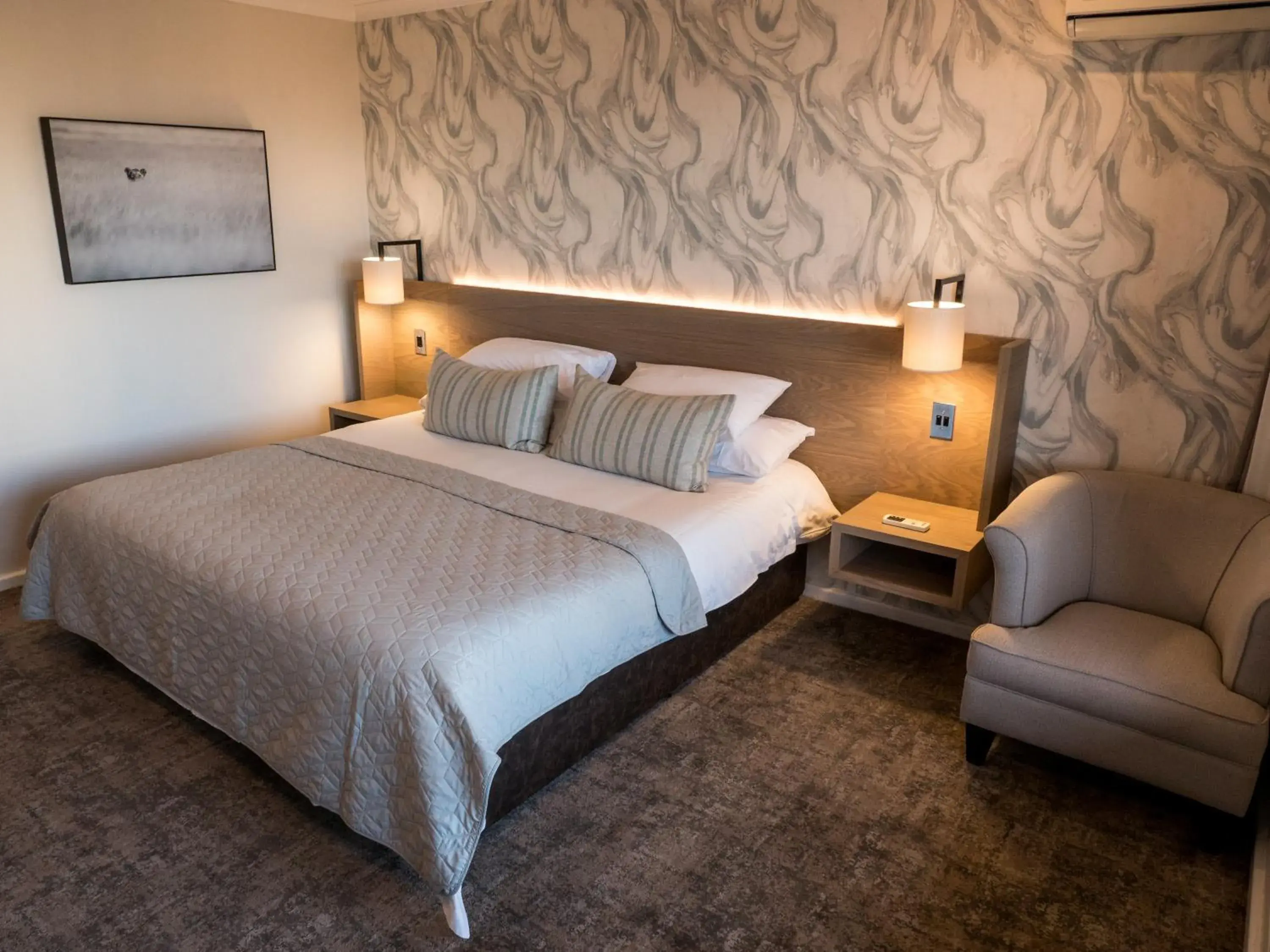 Bed in The Kelway Hotel Bed in The Kelway Hotel