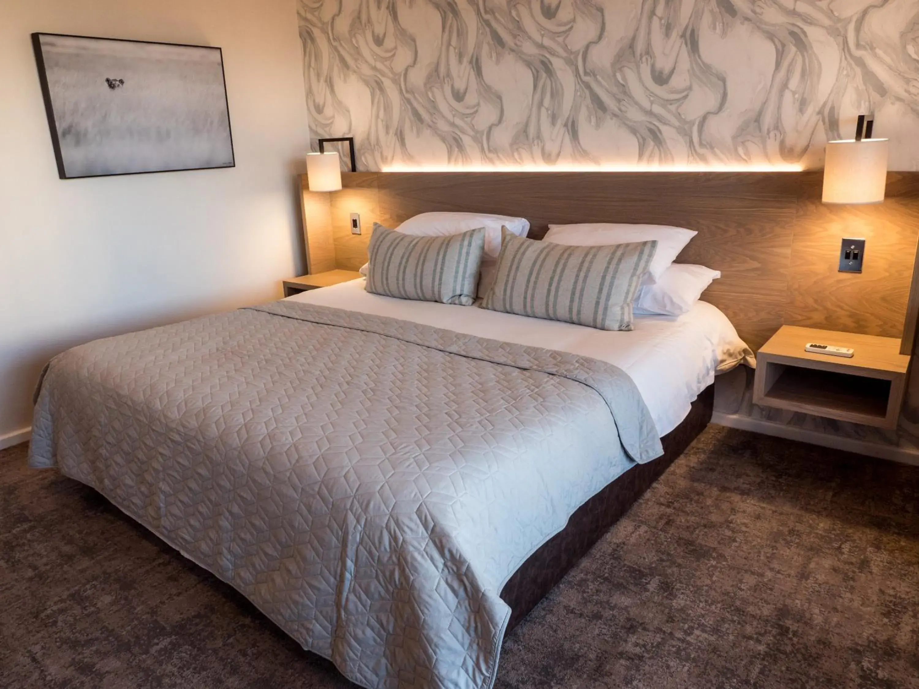 Bed in The Kelway Hotel Bed in The Kelway Hotel