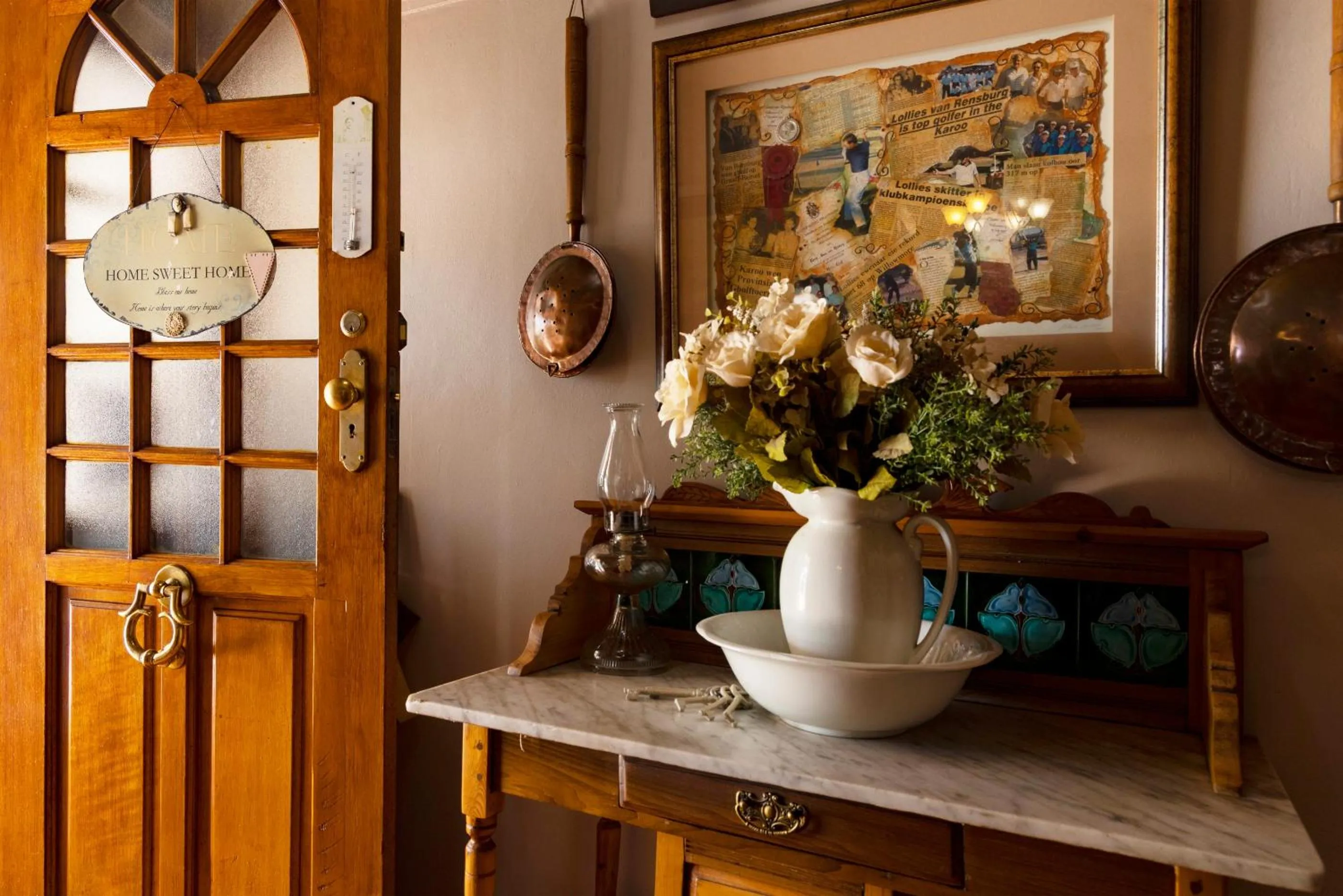 Decorative detail in Thylitshia Villa Country Guest House