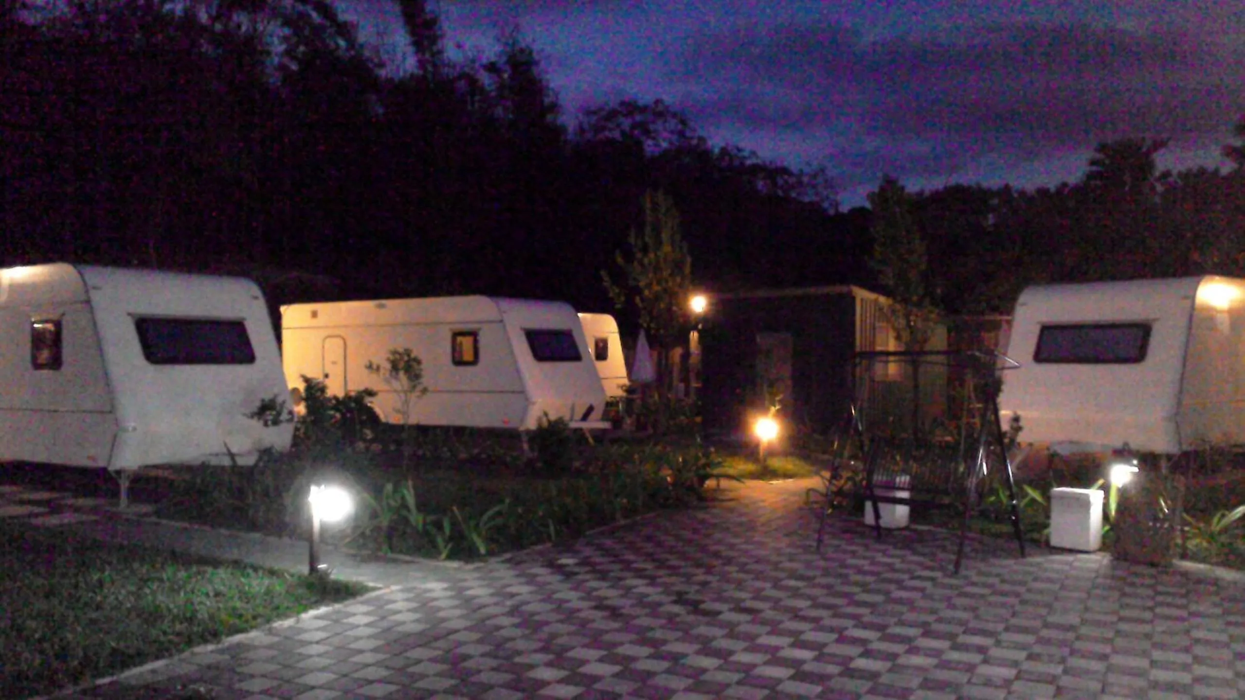 Garden view in Kenting Houbihu Camping Car B&B