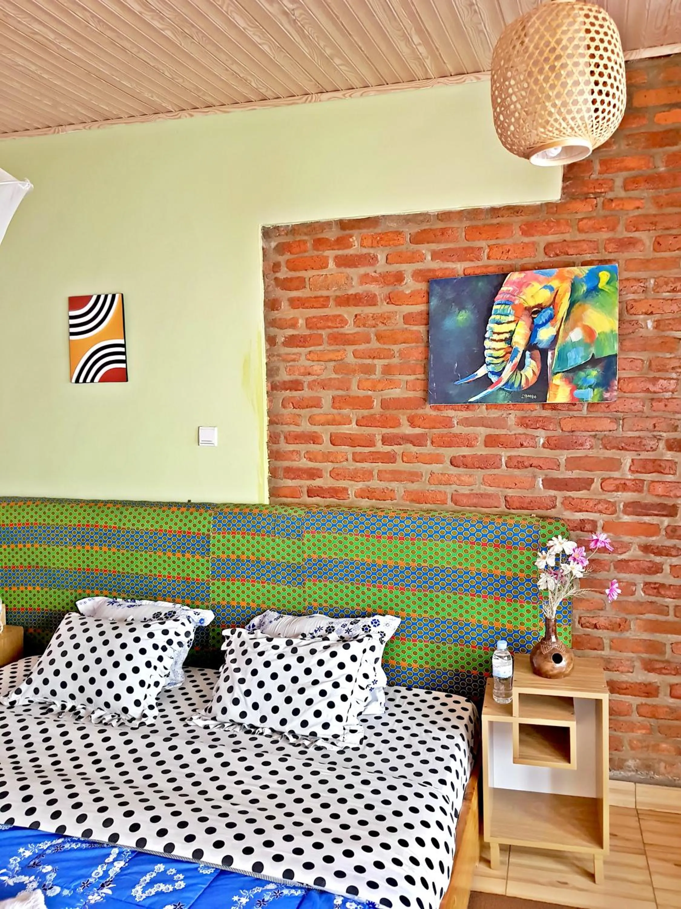 Decorative detail, Bed in Yambi Guesthouse