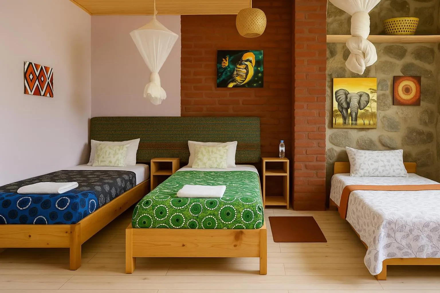 View (from property/room), Bed in Yambi Guesthouse